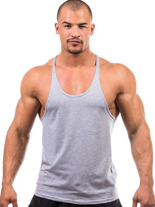 Cotton Basic Fitness Bodybuilding Training Vest For Men